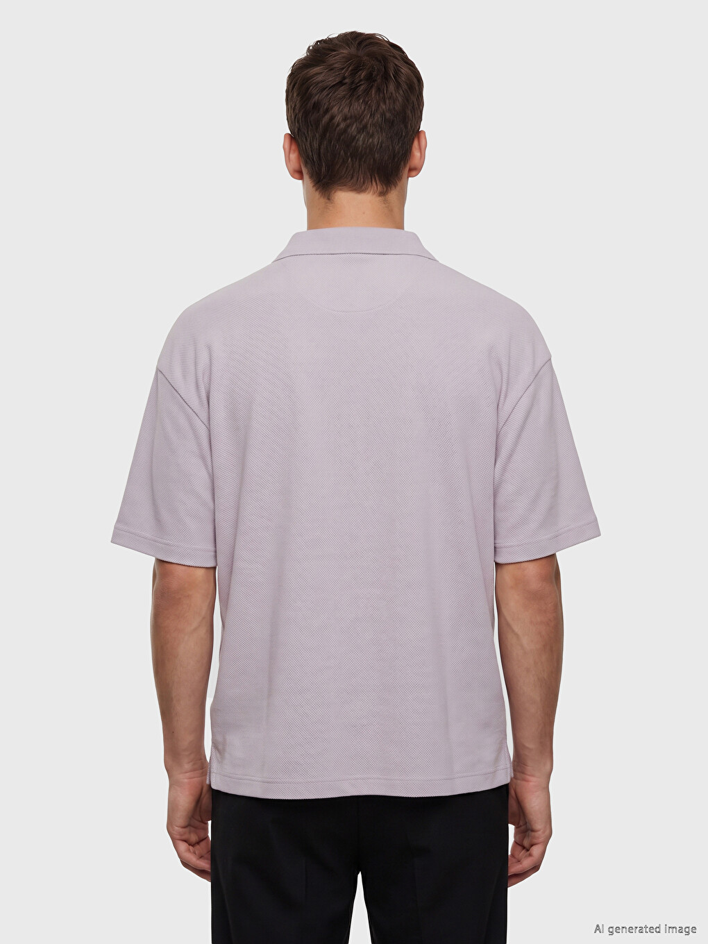 Polo Collar Men's T-shirt-3
