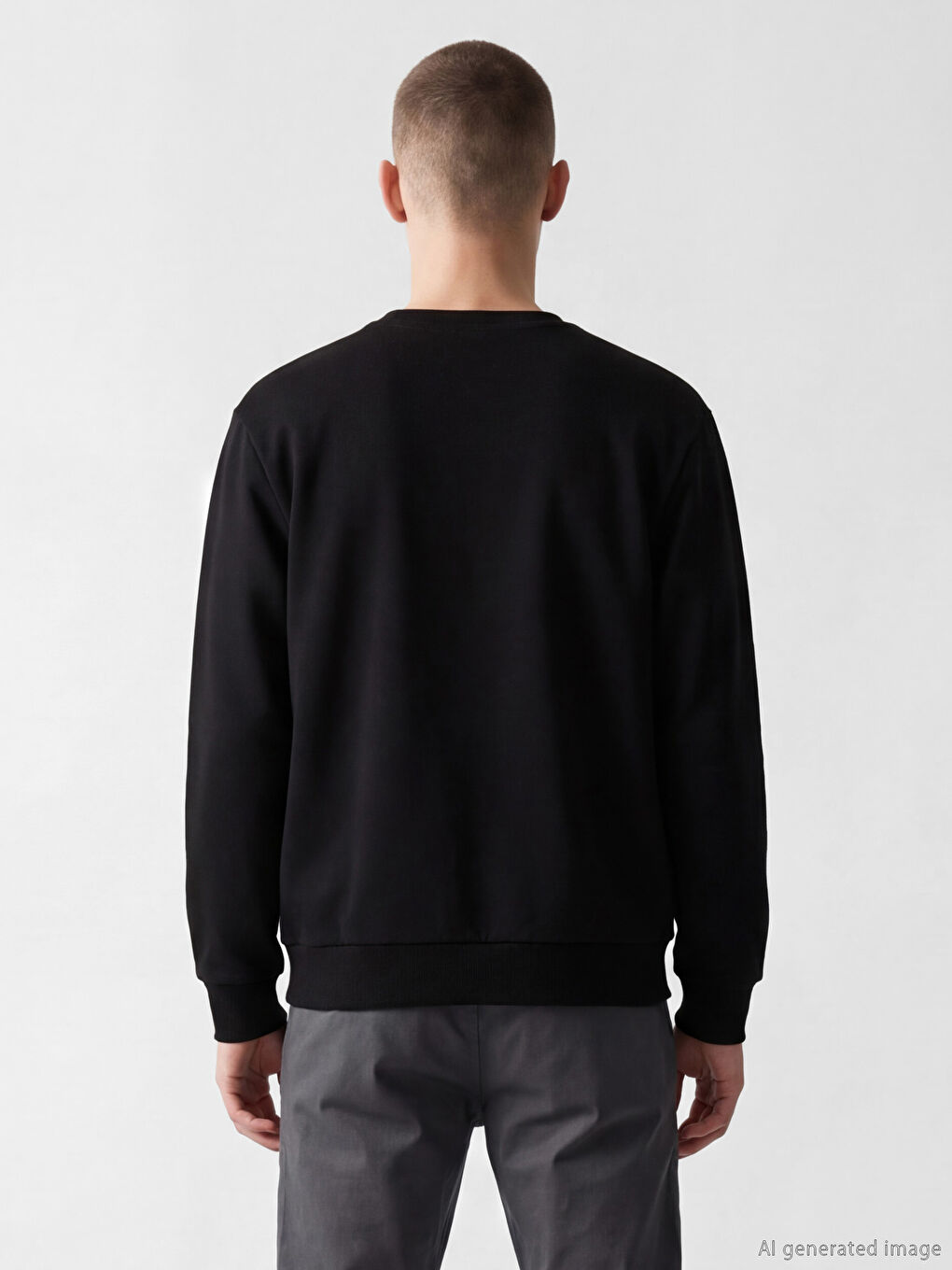 Muška dukserica sa okruglim izrezom-3