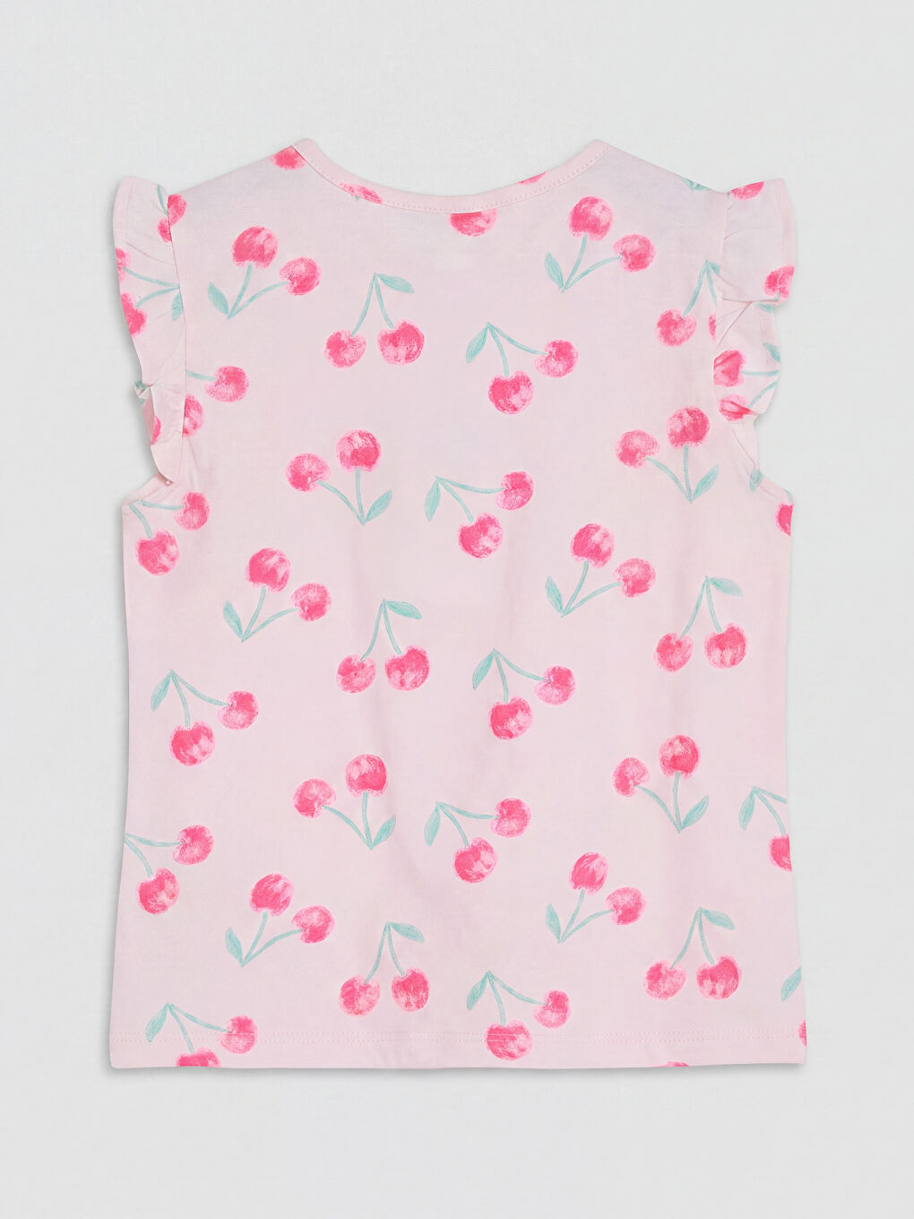 Pembe Minnie Mouse Baskılı Kız Çocuk Atlet-1