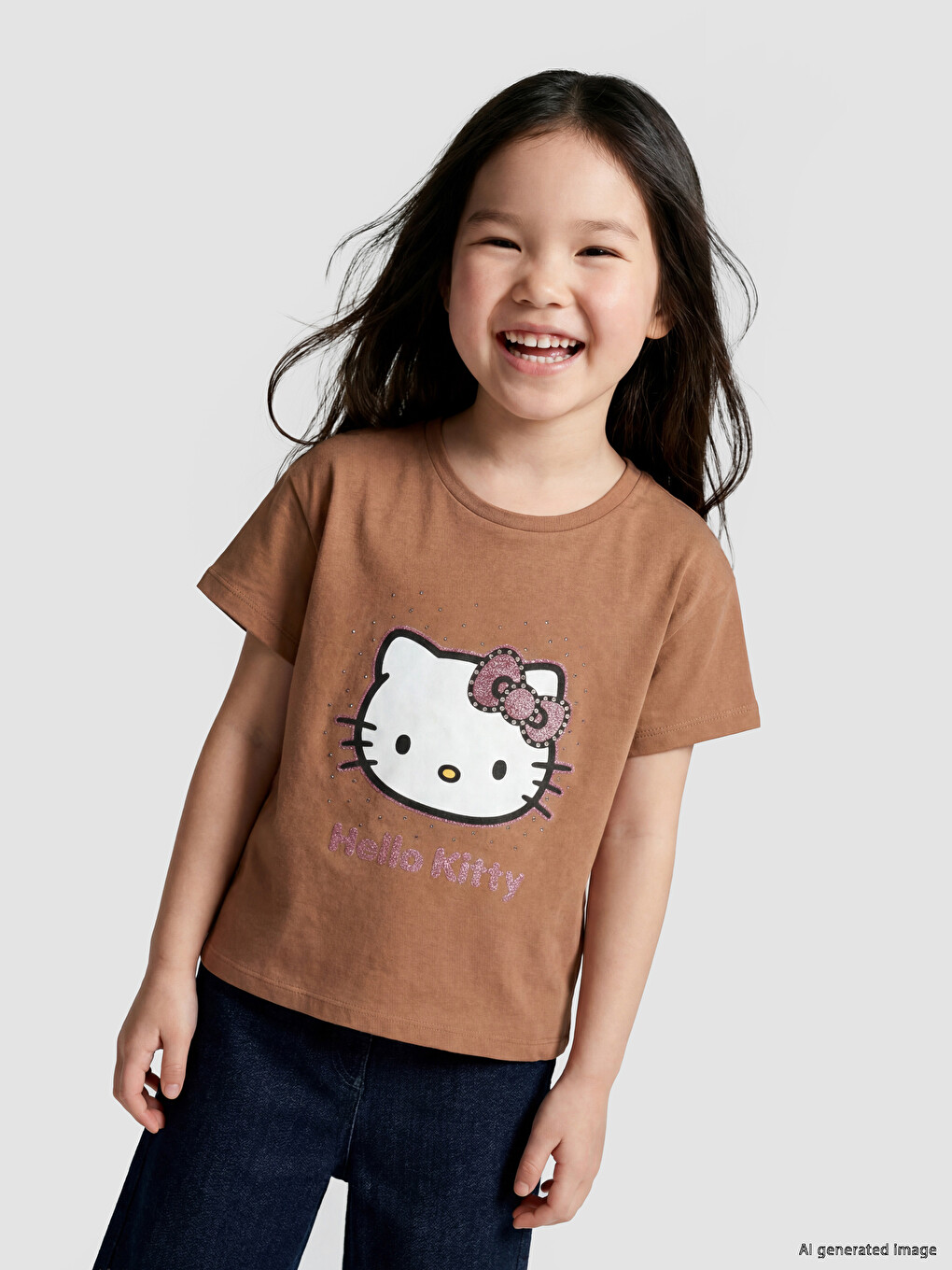 Hello Kitty Printed Girls' T-Shirt-1