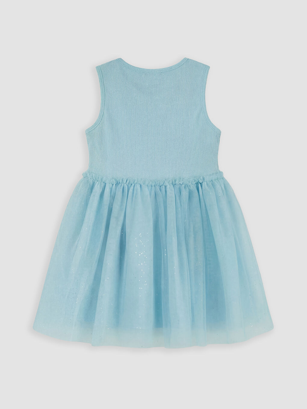 Mavi Fiyonk Detaylı Kız Çocuk Tütü Elbise-1