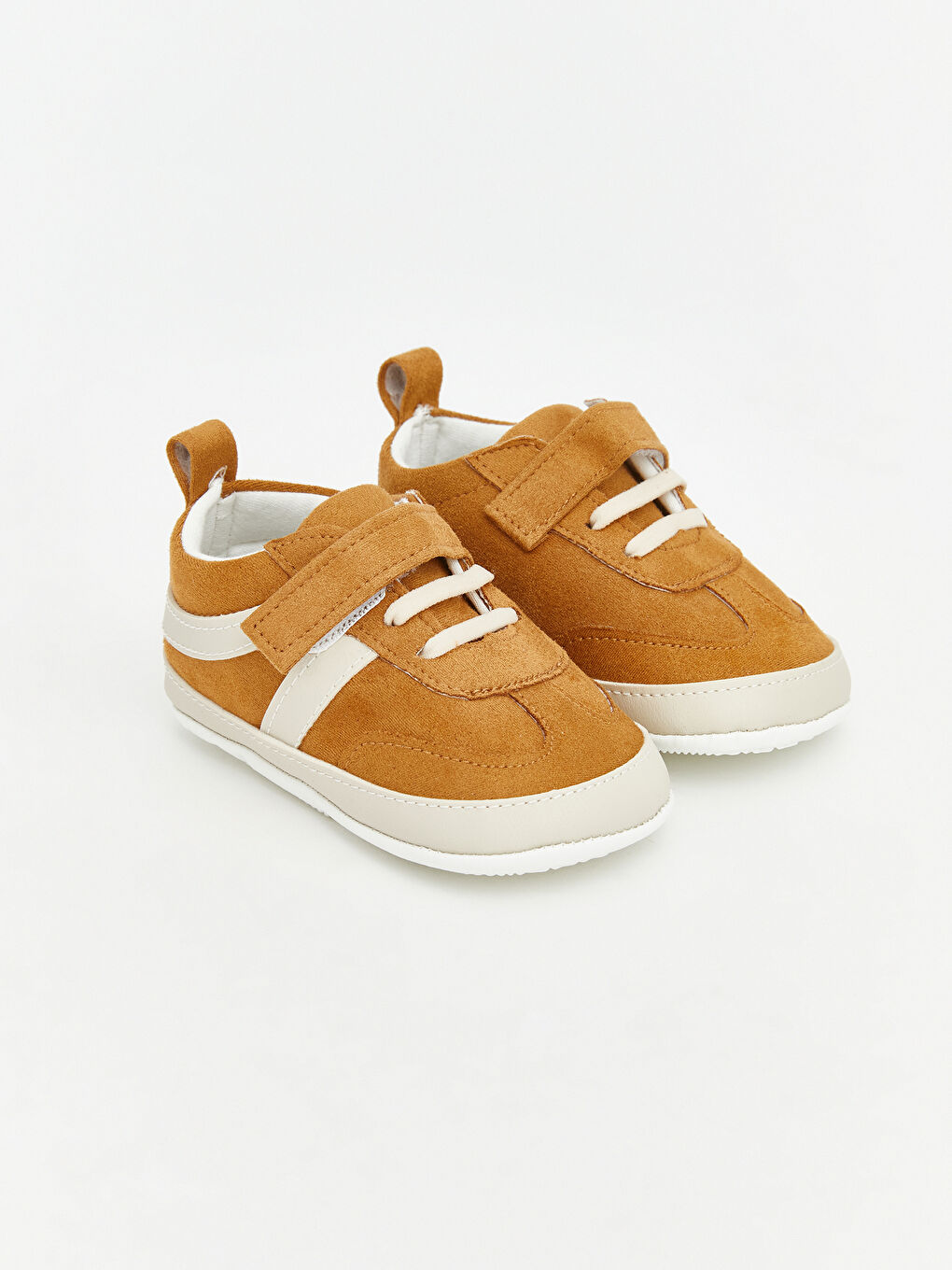 Sarı Bağcık ve Cırt Cırtlı Erkek Bebek Yürüme Öncesi Ayakkabı