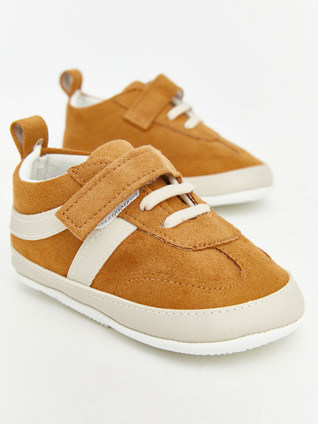 Sarı Bağcık ve Cırt Cırtlı Erkek Bebek Yürüme Öncesi Ayakkabı-2