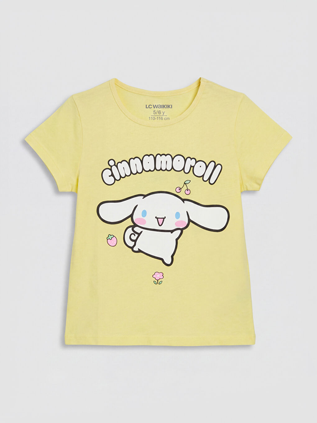 Sarı Cinnamoroll Baskılı Kız Çocuk Tişört