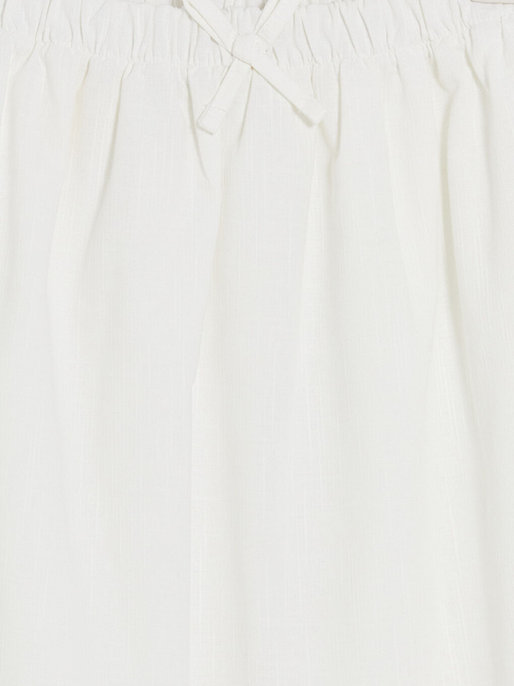 Ekru Beli Lastikli Kız Çocuk Fırfır Detaylı Etek-2