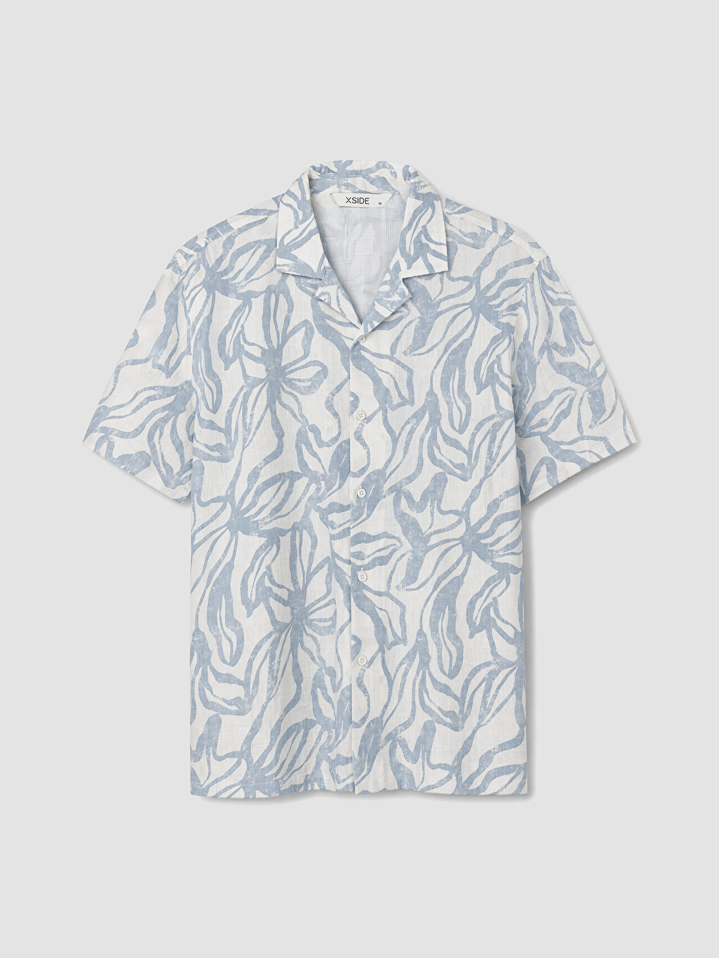 Mavi Relax Fit Desenli Poplin Erkek Gömlek