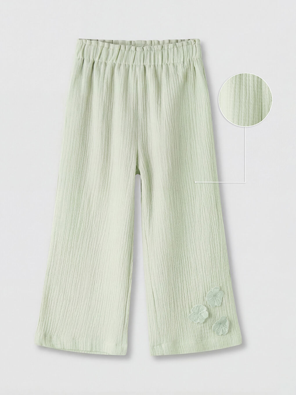 Yeşil Regular Fit Kız Çocuk Pantolon