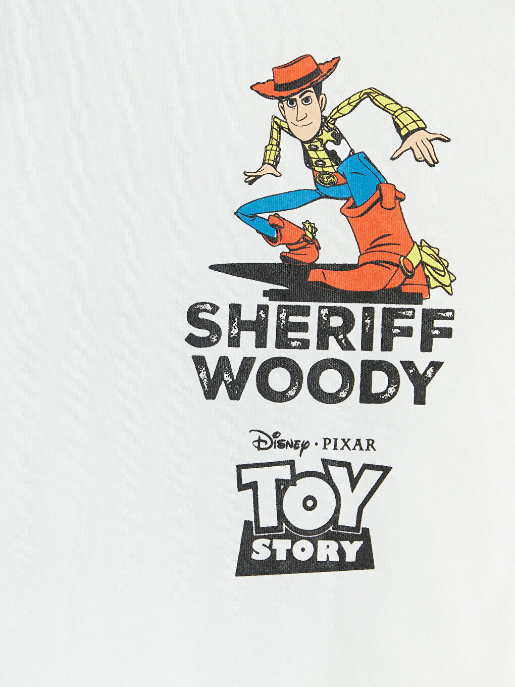 Ekru Bisiklet Yaka Toy Story Baskılı Erkek Çocuk Tişört-2