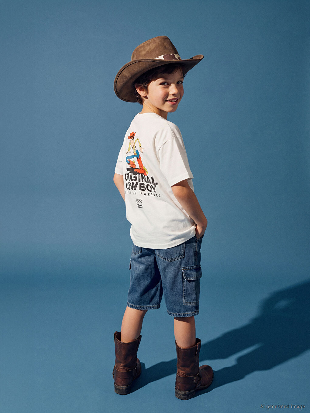 Crew Neck Toy Story Printed Boys' T-Shirt-2