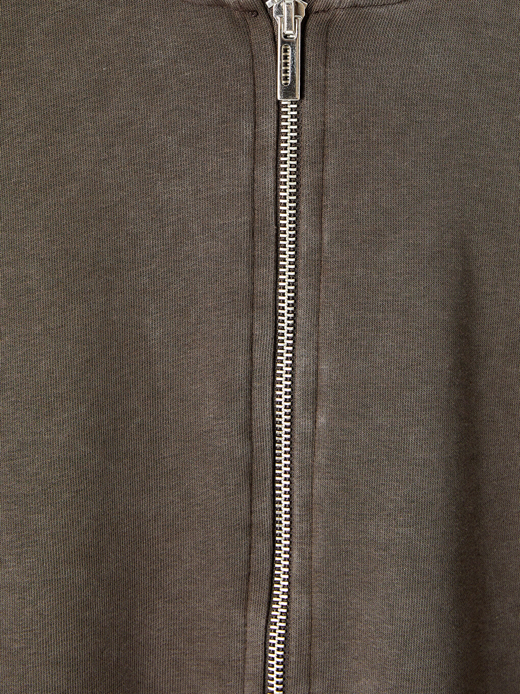 Kahverengi Kapüşonlu Erkek Fermuarlı Sweatshirt-2