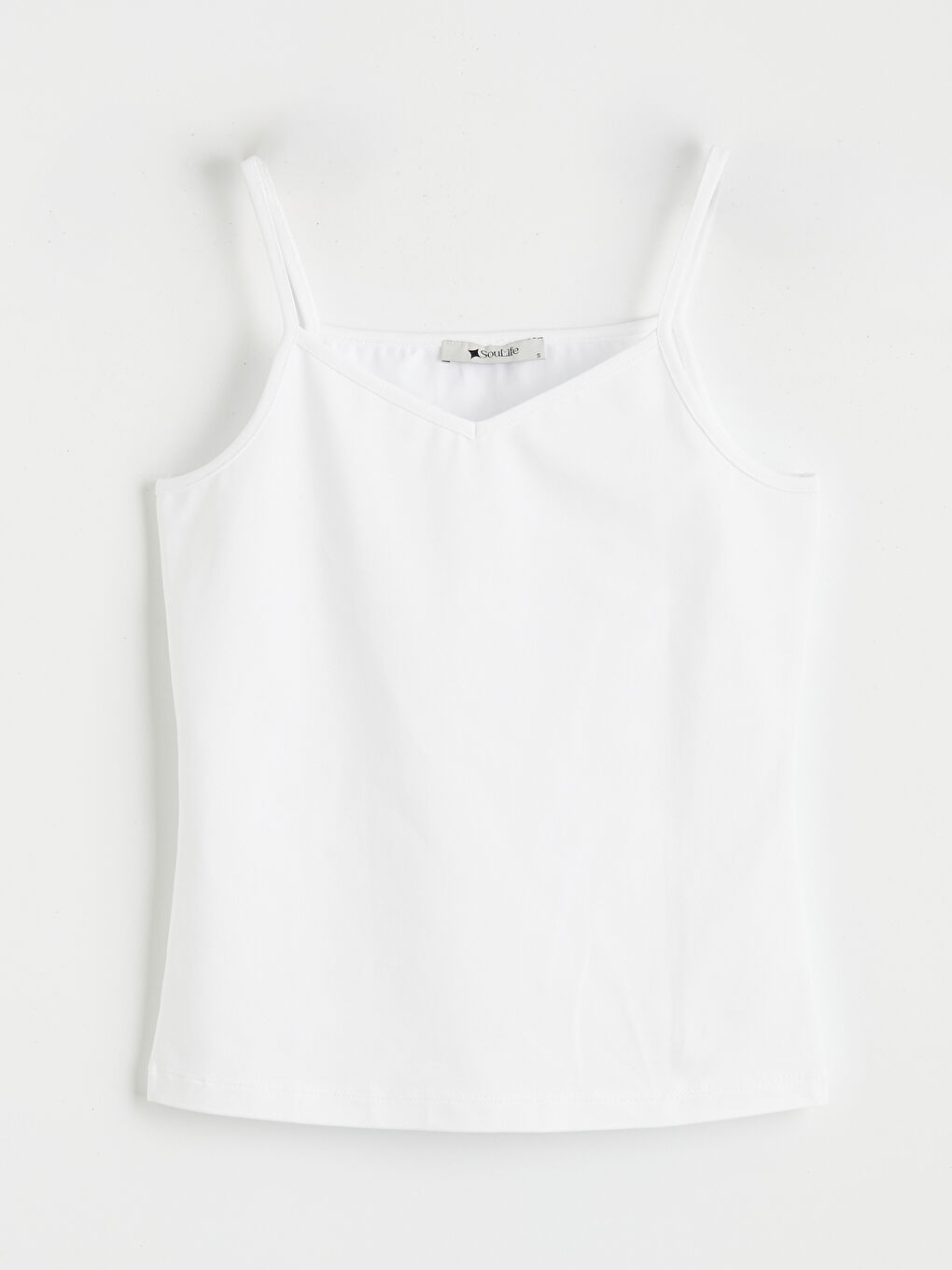 Bej V Yaka İp Askılı Kadın Atlet 4'lü -2