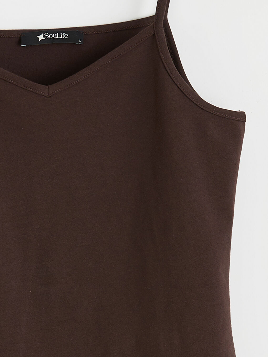 Bej V Yaka İp Askılı Kadın Atlet 4'lü -11