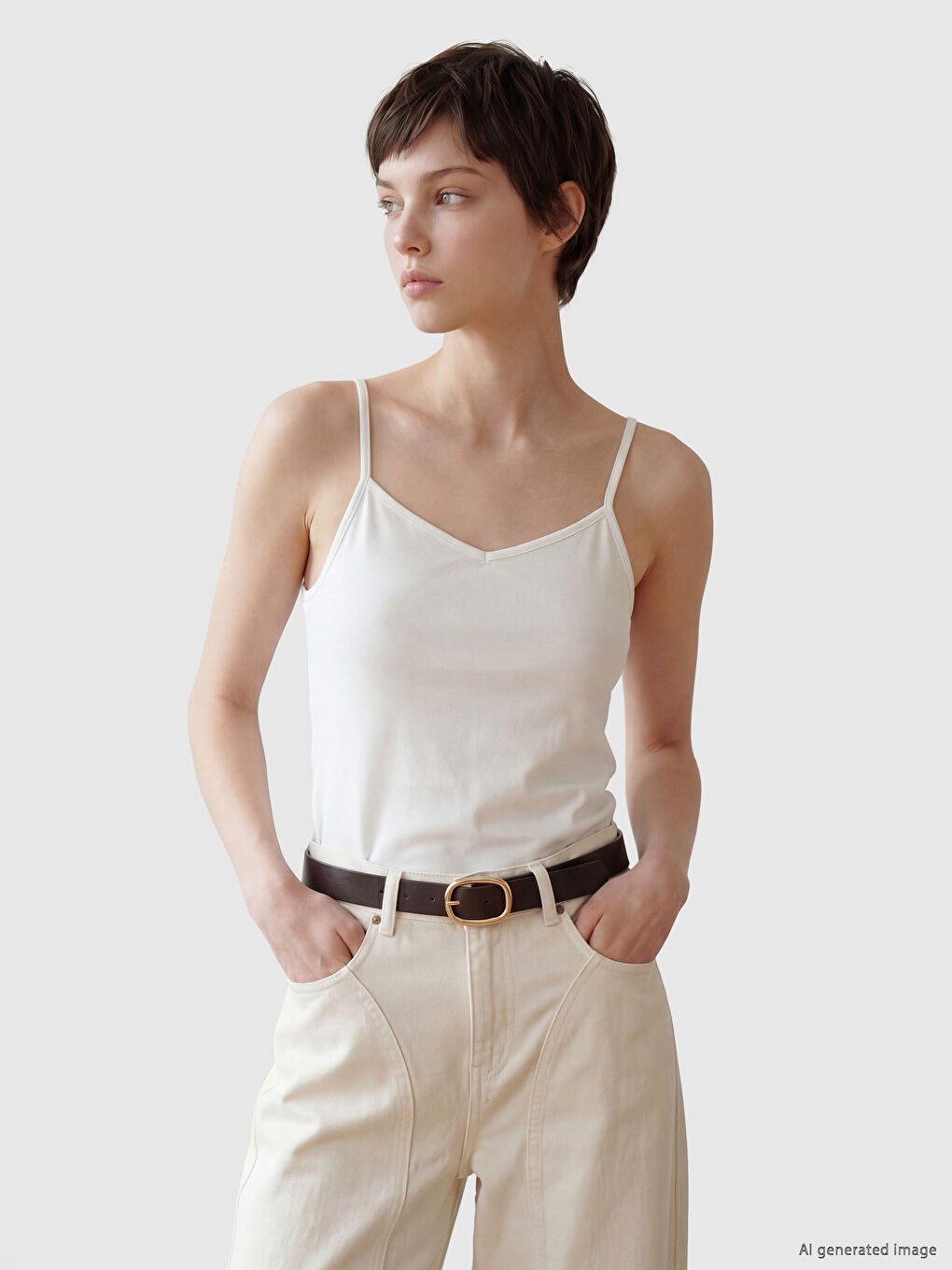 V Neck Strappy Women's Tank Top 5 Pack-1