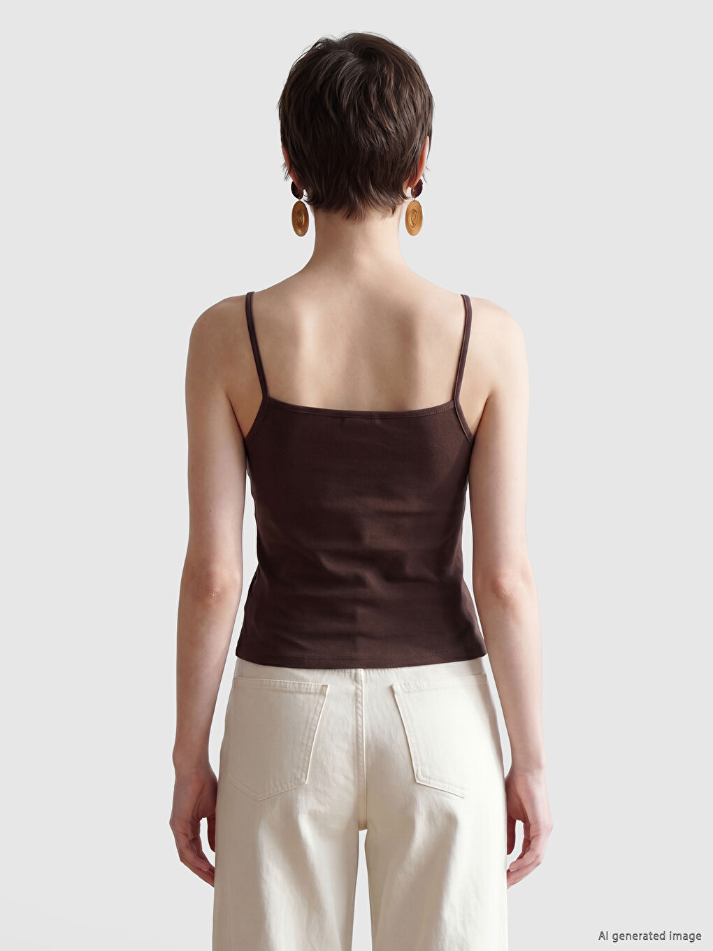 V Neck Strappy Women's Tank Top 5 Pack-7