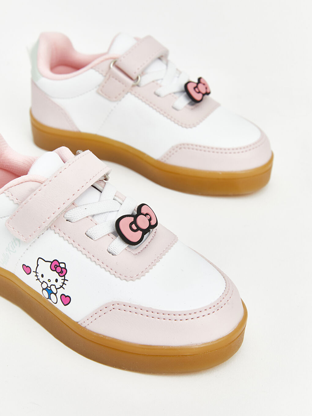 Pembe Hello Kitty Baskılı Kız Çocuk Spor Ayakkabı-1