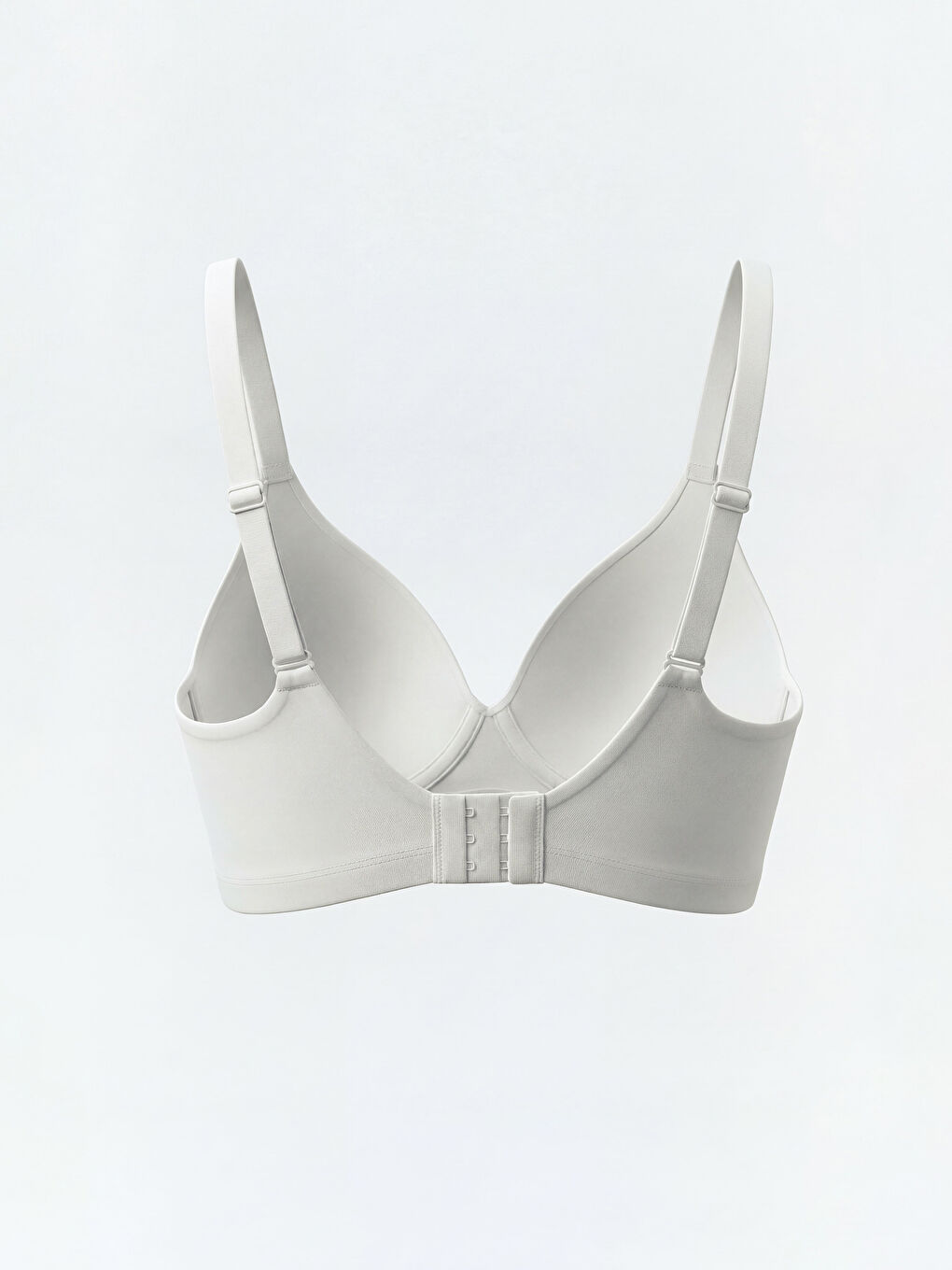 Ekru Balensiz Dolgusuz Üçgen Sütyen-1