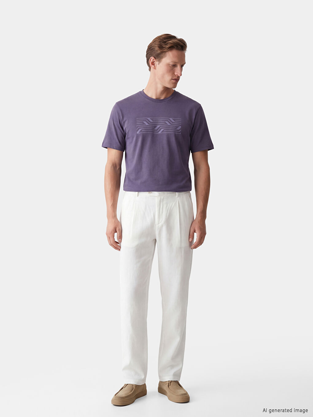 Crew Neck Printed Men's T-Shirt-1