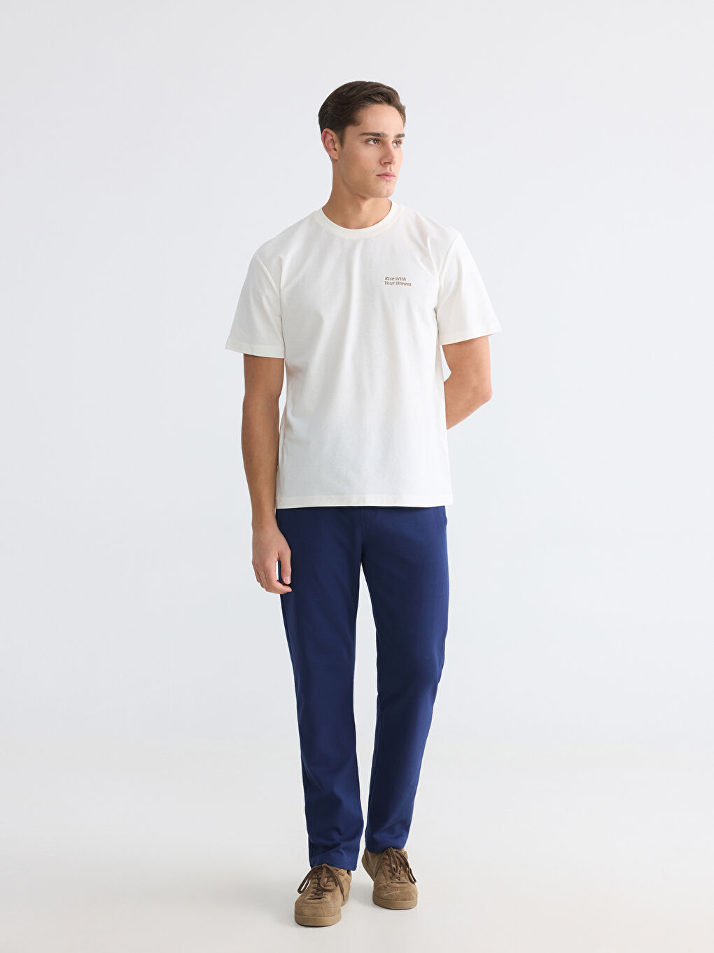 Crew Neck Printed Men's T-Shirt-1