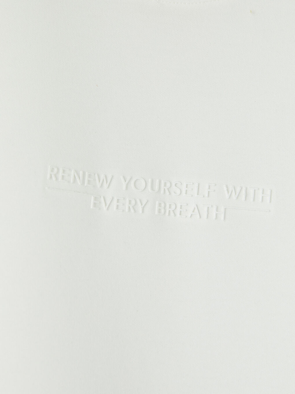 Ekru Bisiklet Yaka Baskılı Erkek Penye Tişört-2