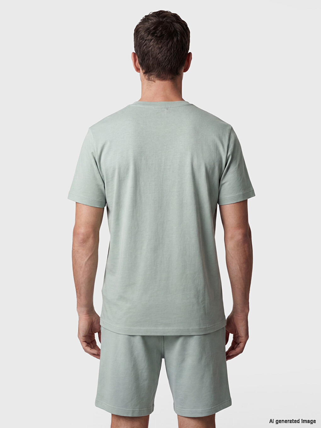 Crew Neck Printed Men's Dry Touch T-shirt-3