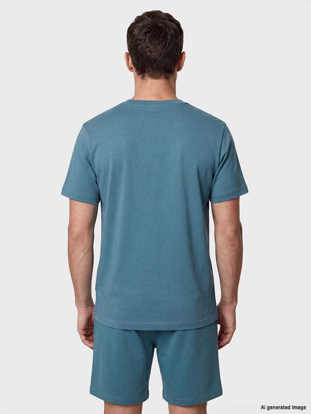 Crew Neck Printed Men's Dry Touch T-shirt-3