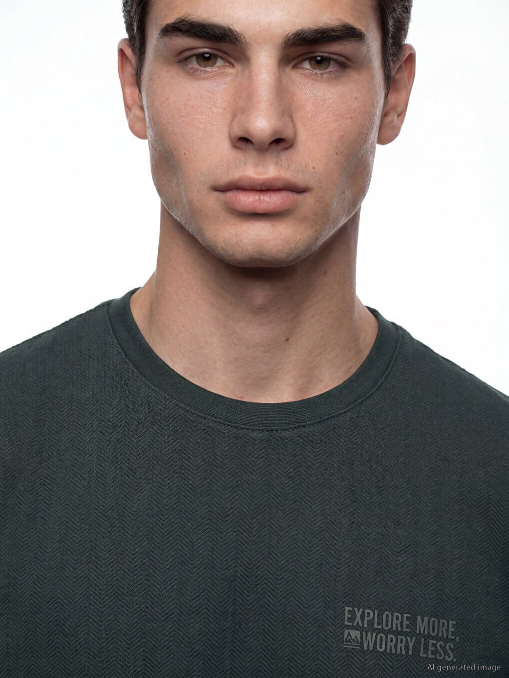 Crew Neck Printed Men's T-shirt-2