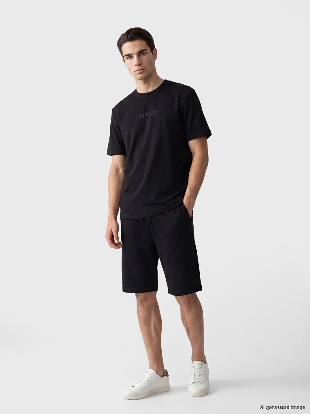 Crew Neck Printed Men's Jersey T-Shirt-1