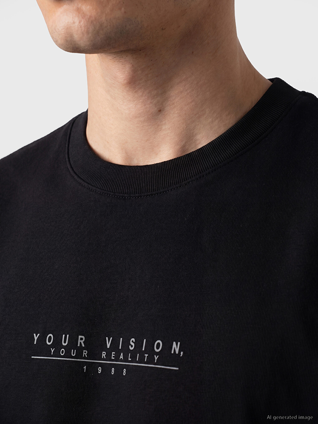 Crew Neck Printed Men's Jersey T-Shirt-2