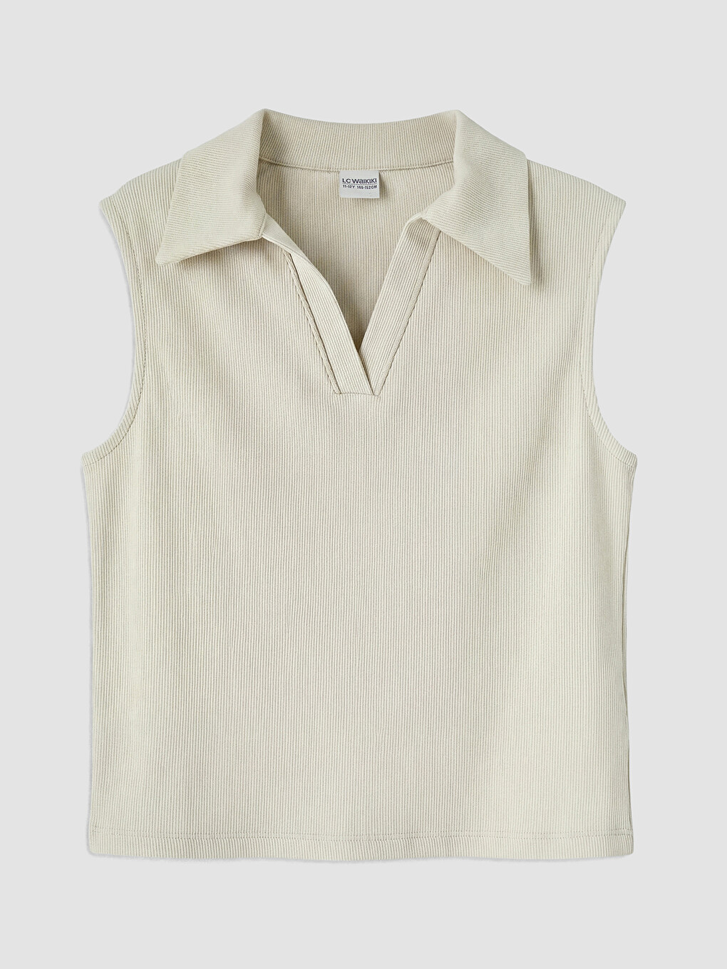 Polo Collar Girls' Tank Top
