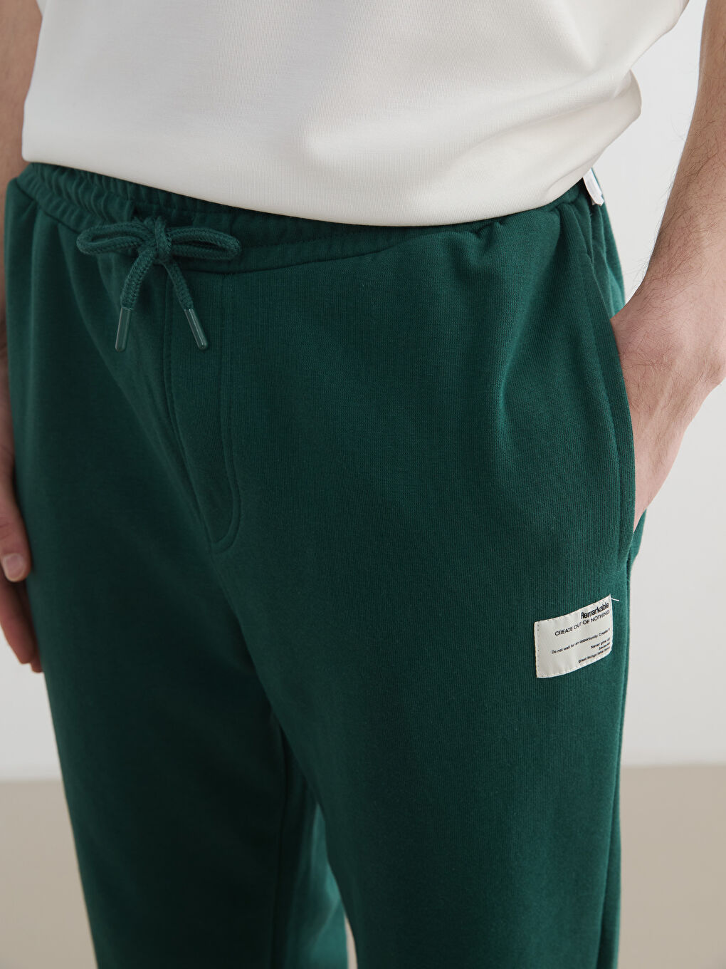 Yeşil Standart Kalıp Erkek Jogger Eşofman Alt-2