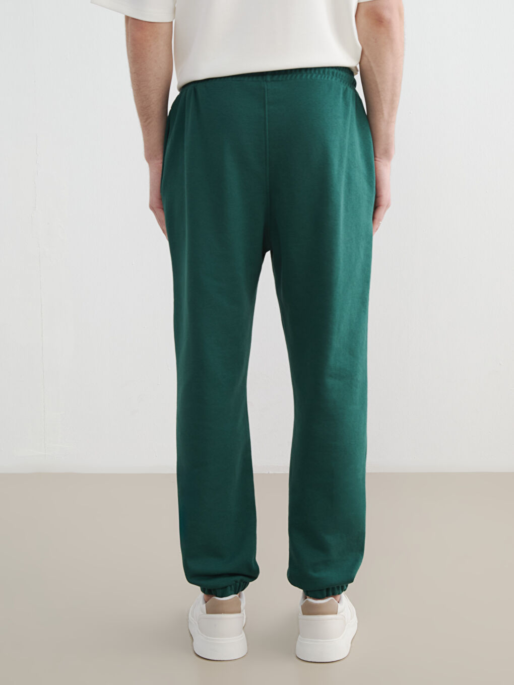 Yeşil Standart Kalıp Erkek Jogger Eşofman Alt-3