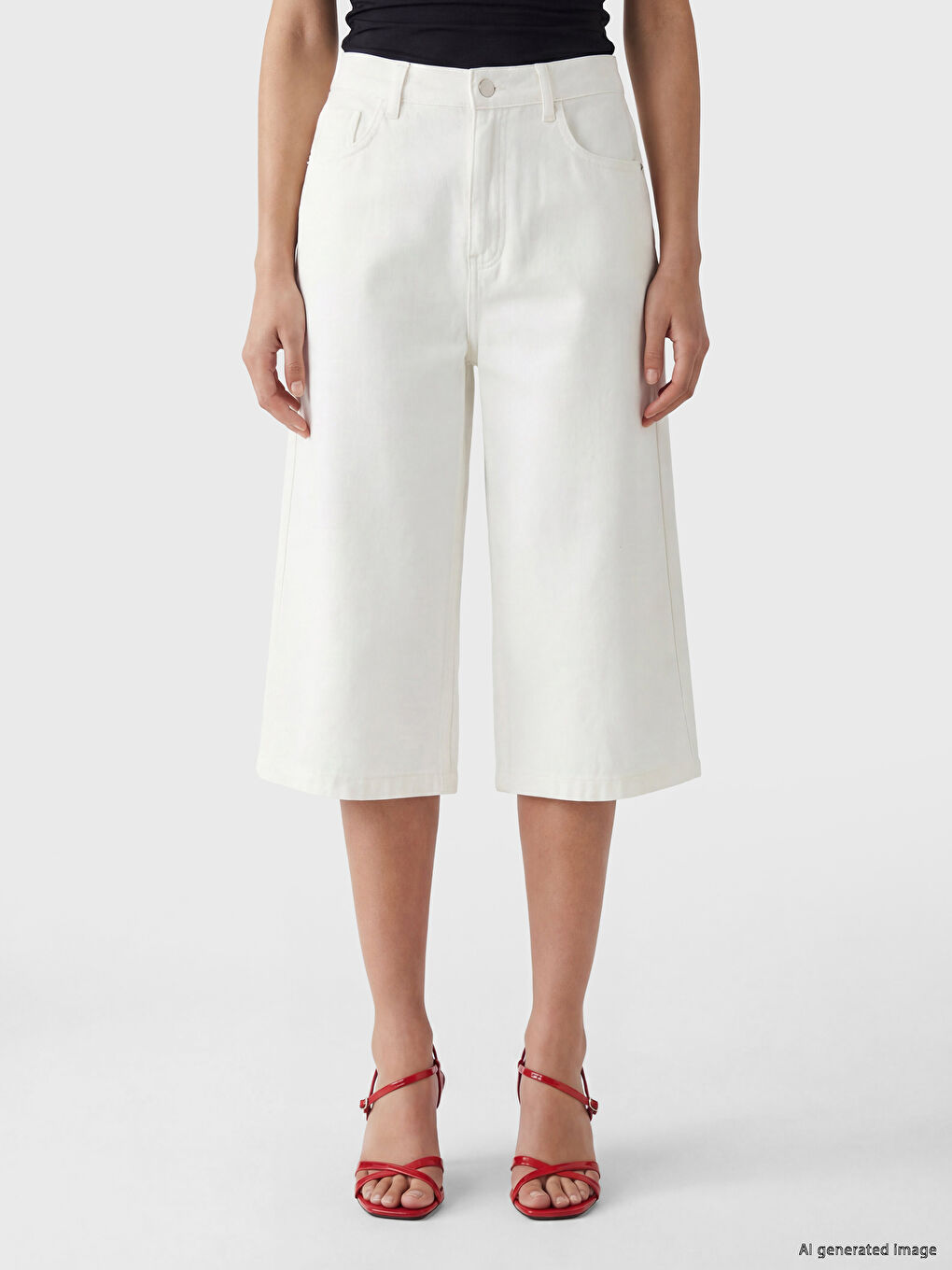 Bermuda Fit Women's Jean Shorts-1