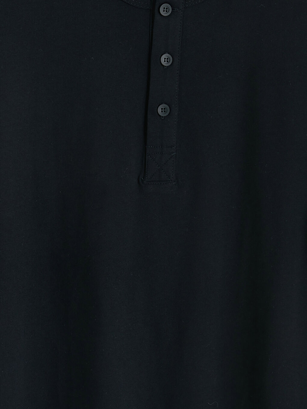 Siyah Dar Fit Bisiklet Yaka Erkek Tişört-2