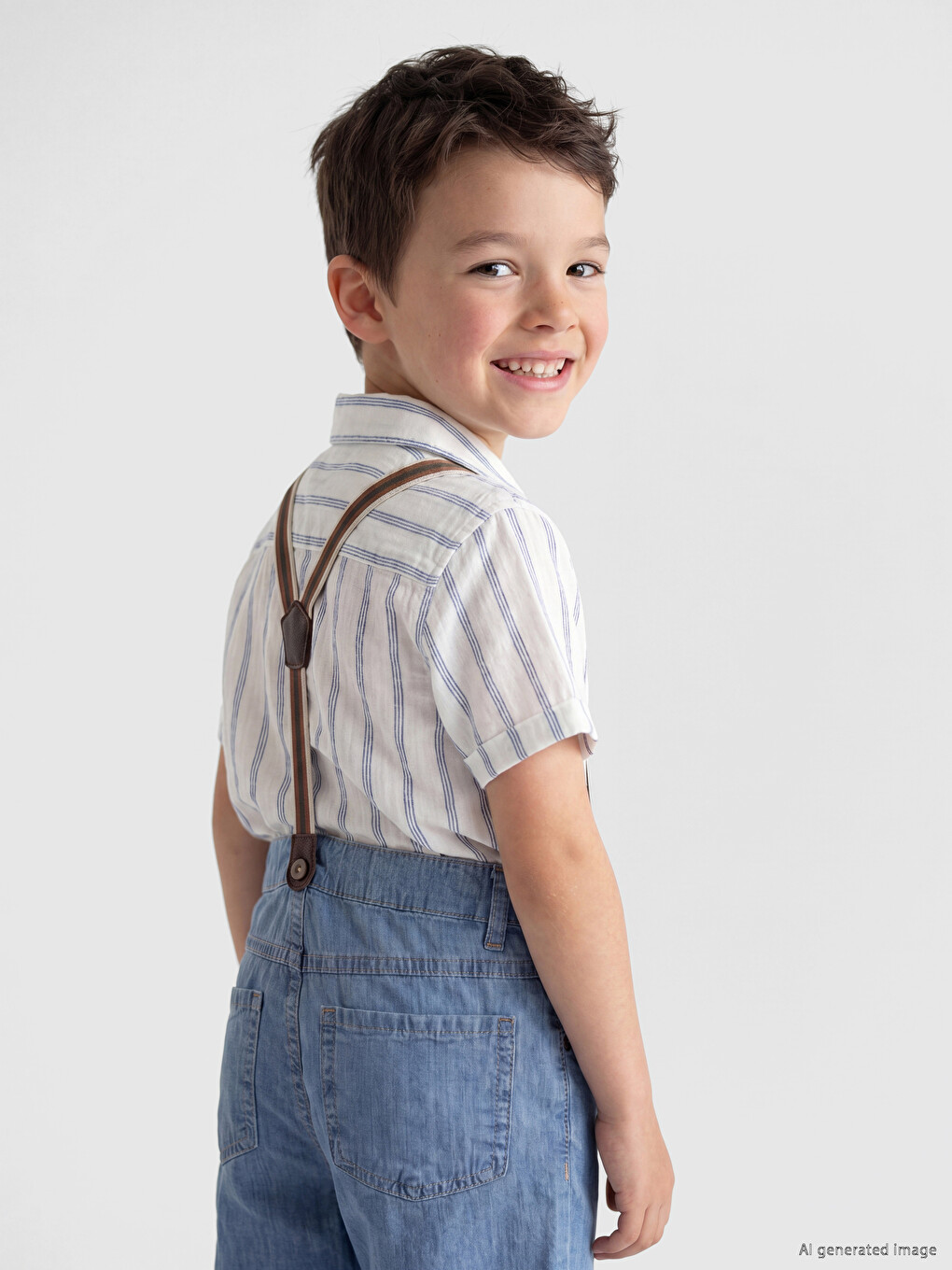 Boys' Short Sleeve Shirt-1