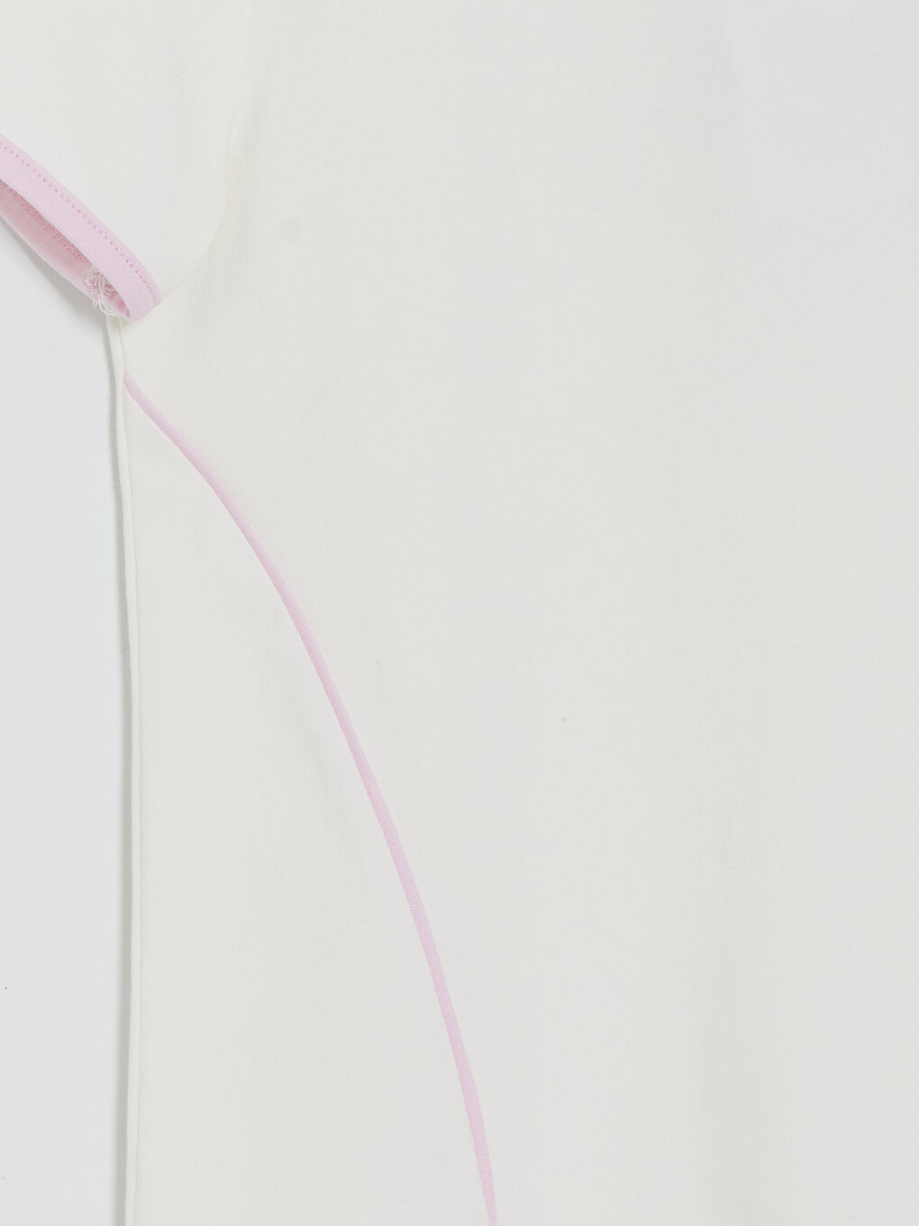 Ekru Bisiklet Yaka Soft Touch Kız Çocuk Tişört-3