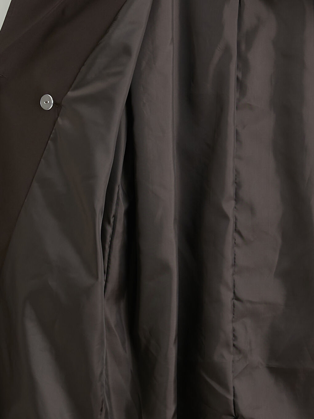 Kahverengi Kruvaze Yaka Kuşaklı Kadın Trençkot-2