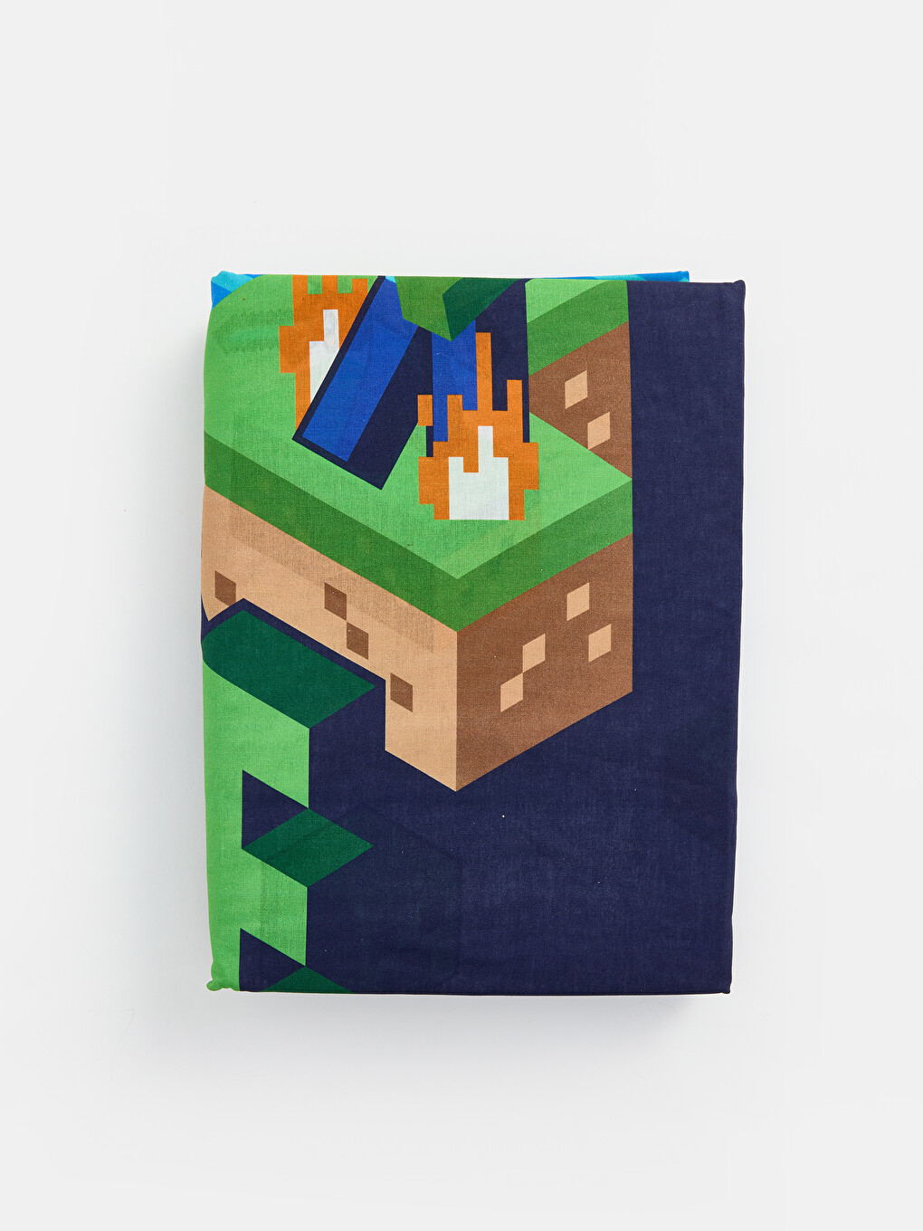 Karışık Minecraft Baskılı Pamuklu Çocuk Nevresim Seti-1