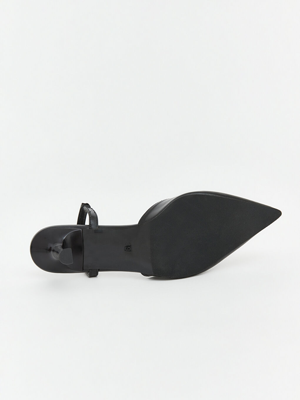 Siyah Sivri Burunlu Kadın Topuklu Ayakkabı-3