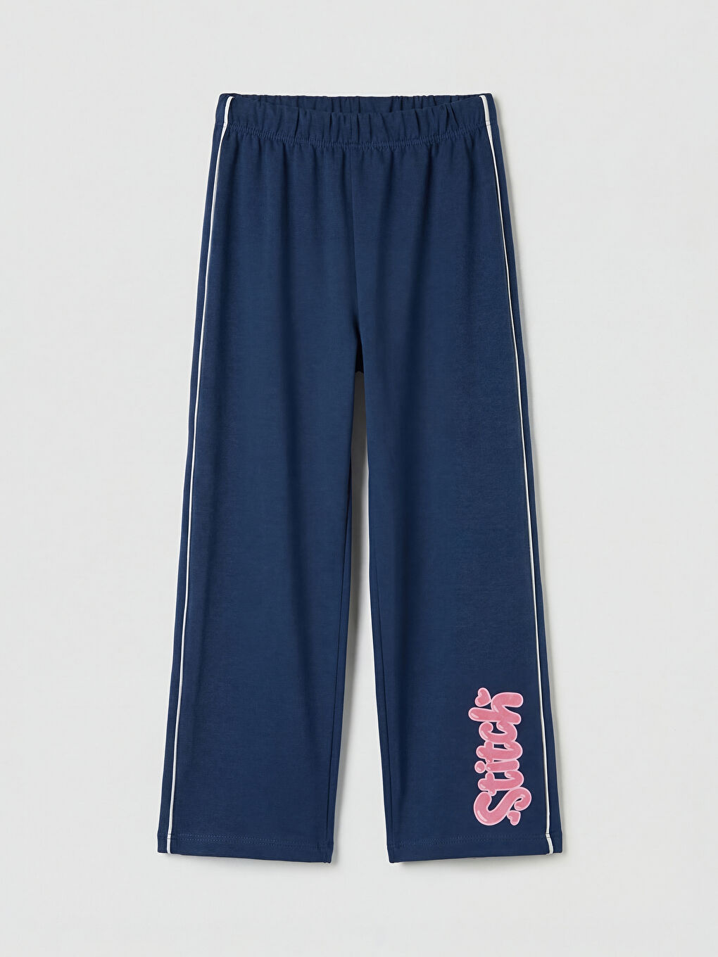 Ekru Lilo & Stitch Baskılı Kız Çocuk Eşofman Takımı-2