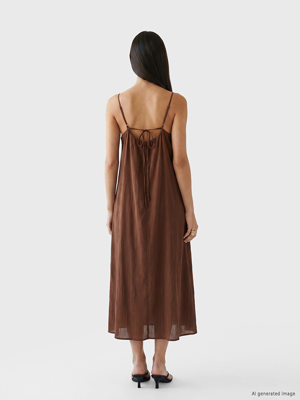 U Neck Strappy Dress-3