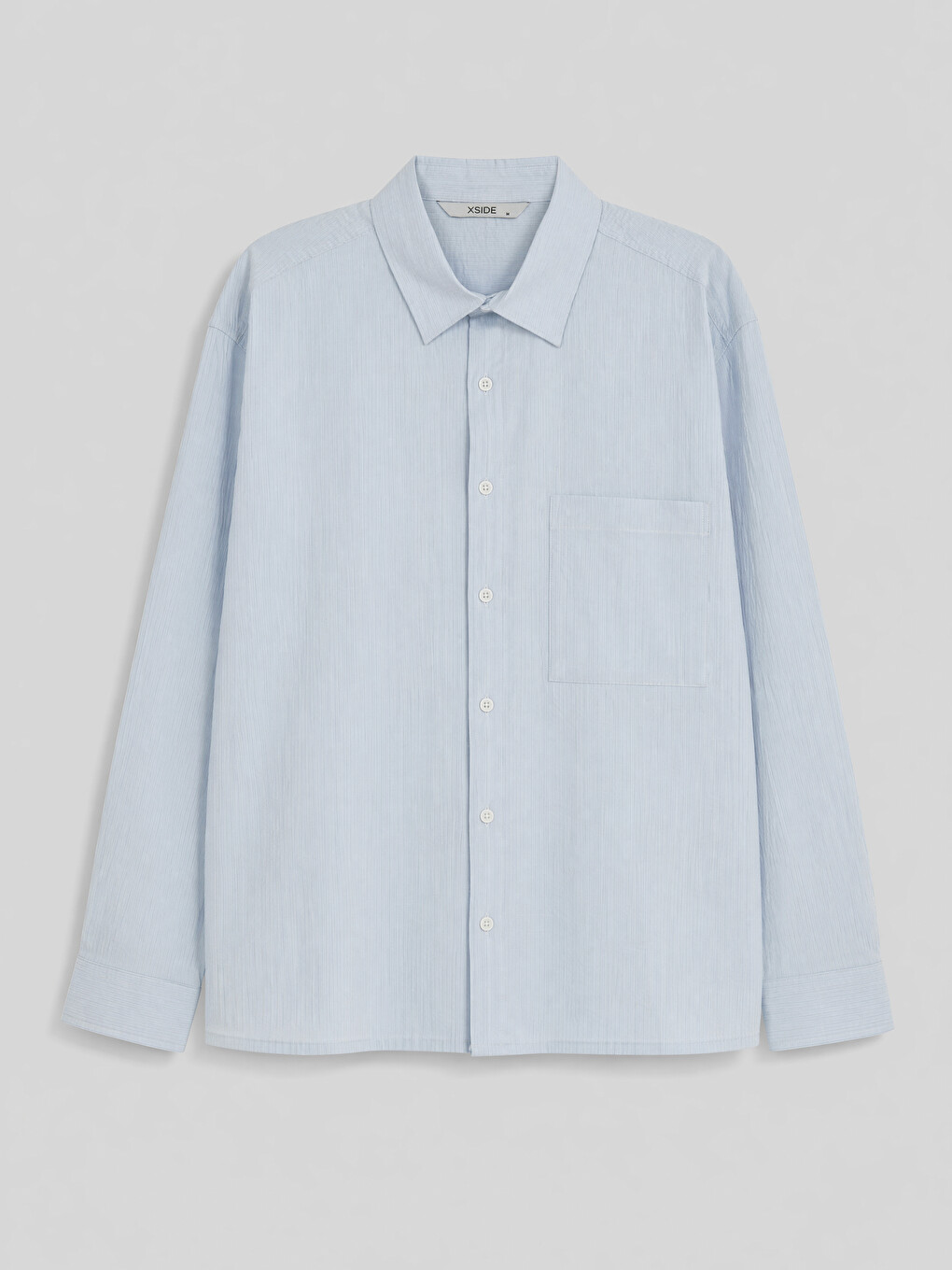 Relaxed Fit Seersucker Men's Shirt-4