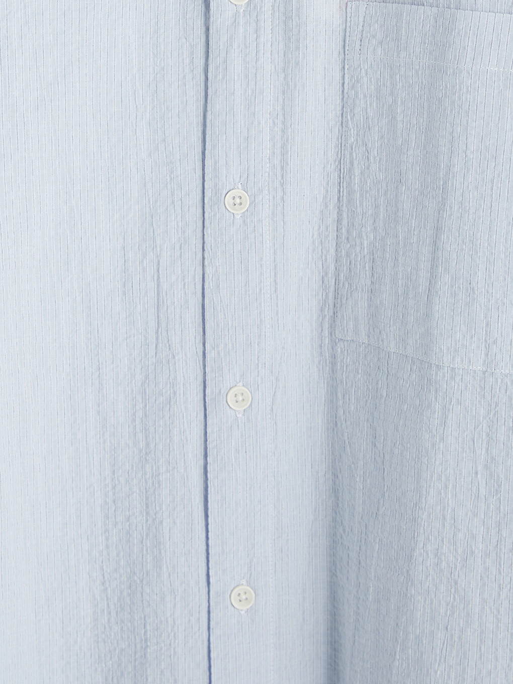 Relaxed Fit Seersucker Men's Shirt-8