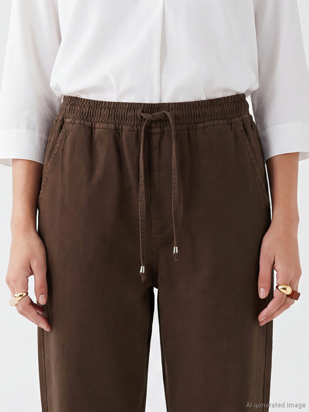 Ženske farmerke sa elastičnim strukom, balloon kroja-2