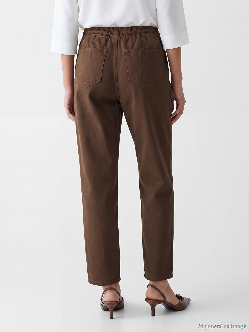 Ženske farmerke sa elastičnim strukom, balloon kroja-3