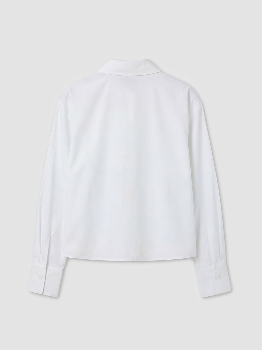 Beyaz Regular Fit Kadın Gömlek-1