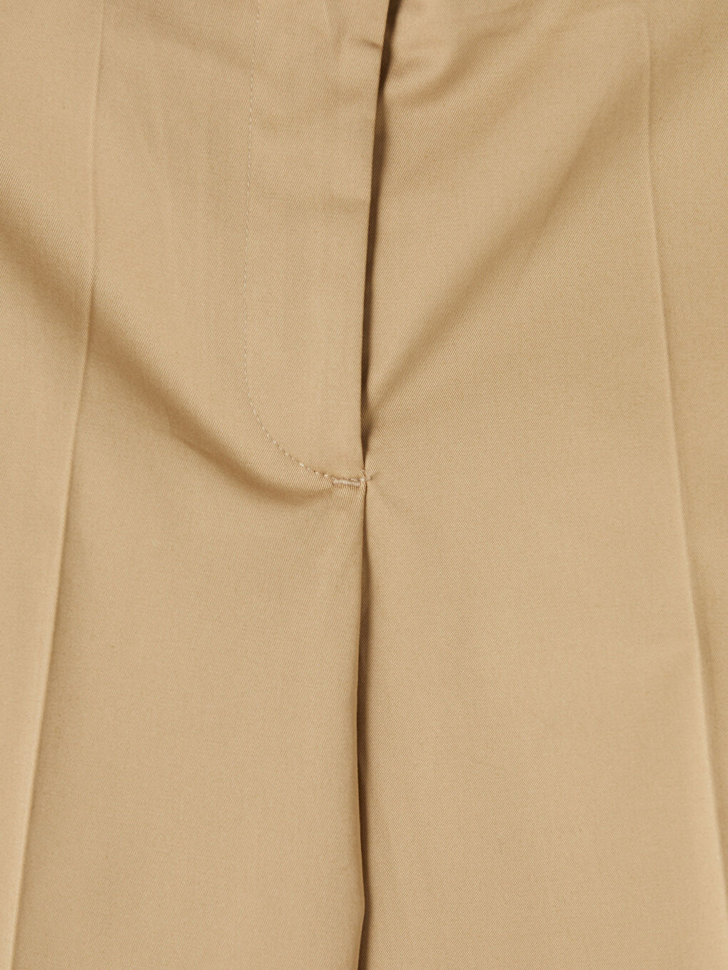 Bej Beli Kemerli Gabardin Kadın Pantolon-2