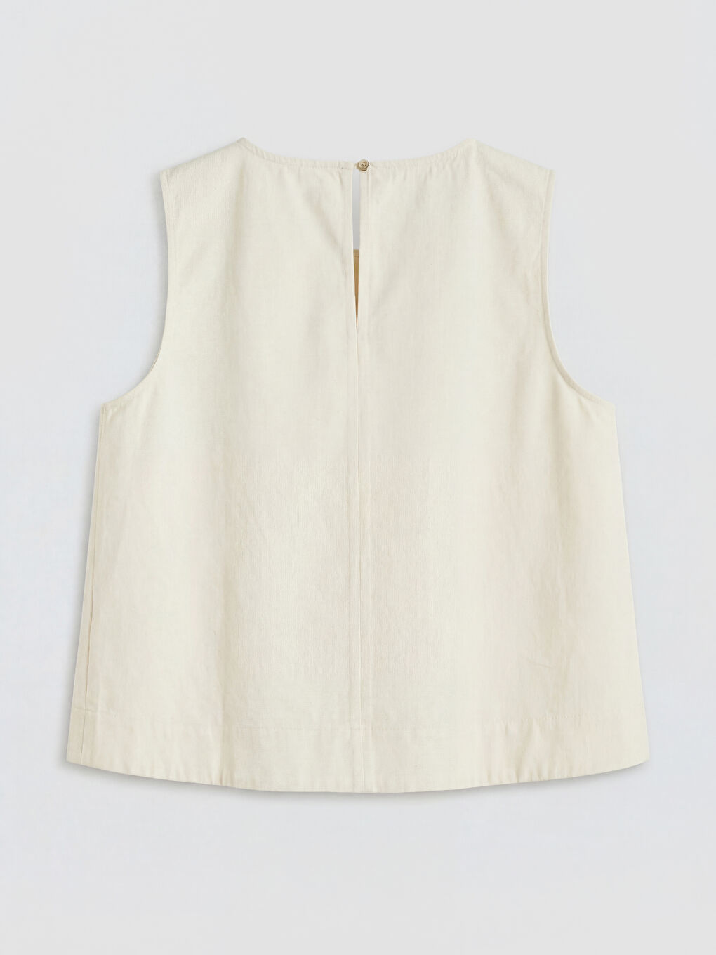 Ekru Bisiklet Yaka Jean Bluz-1