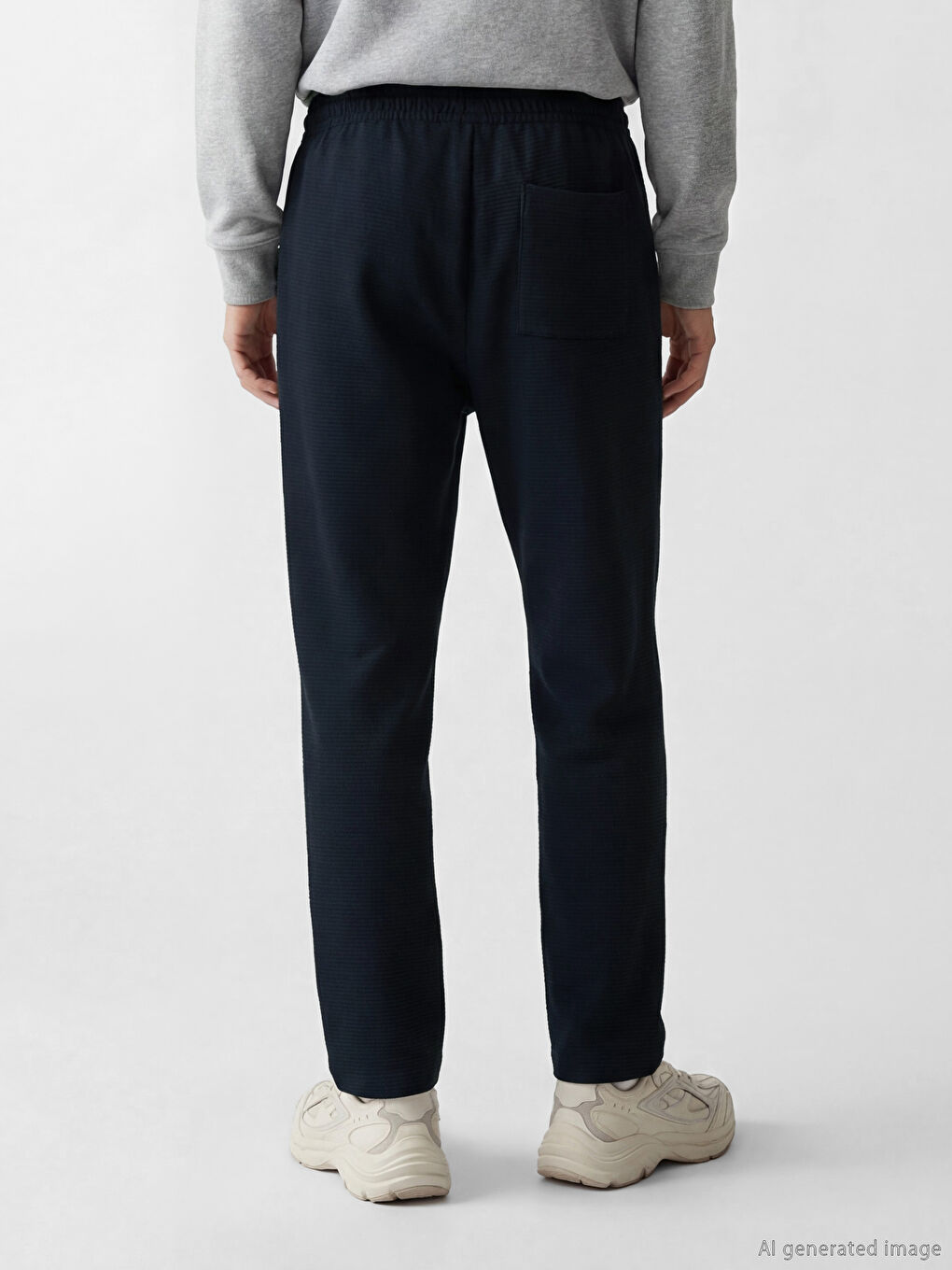 Lacivert Standart Kalıp Erkek Pantolon-2