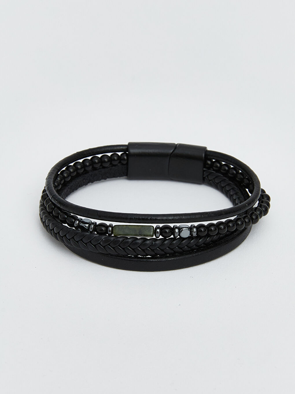 Siyah Erkek Örgü Bileklik