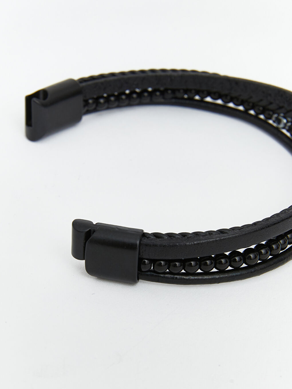 Siyah Erkek Örgü Bileklik-2